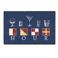 Happy Hour Nautical Block Sign