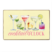 Cocktail O Clock XL Block Sign