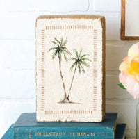 Palm Trees Block Sign