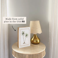 Palm Trees Block Sign
