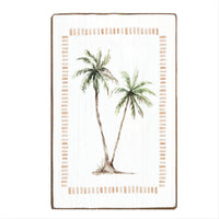 Palm Trees Block Sign