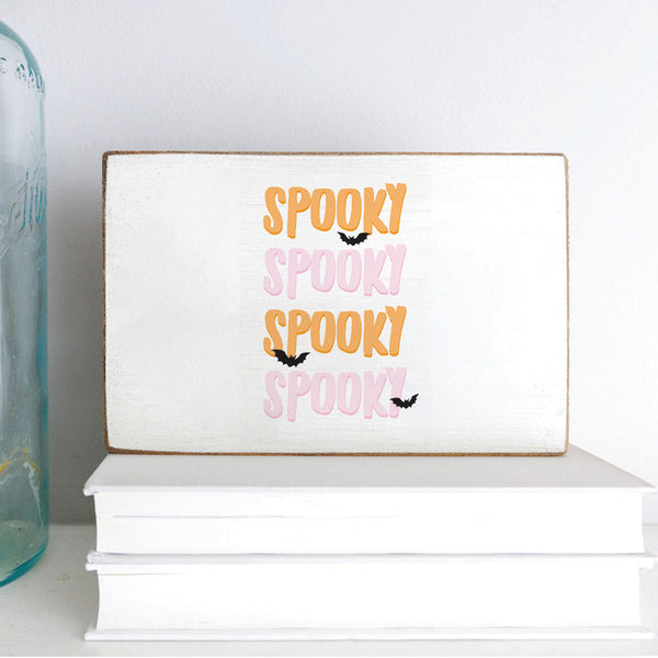Spooky Block Sign