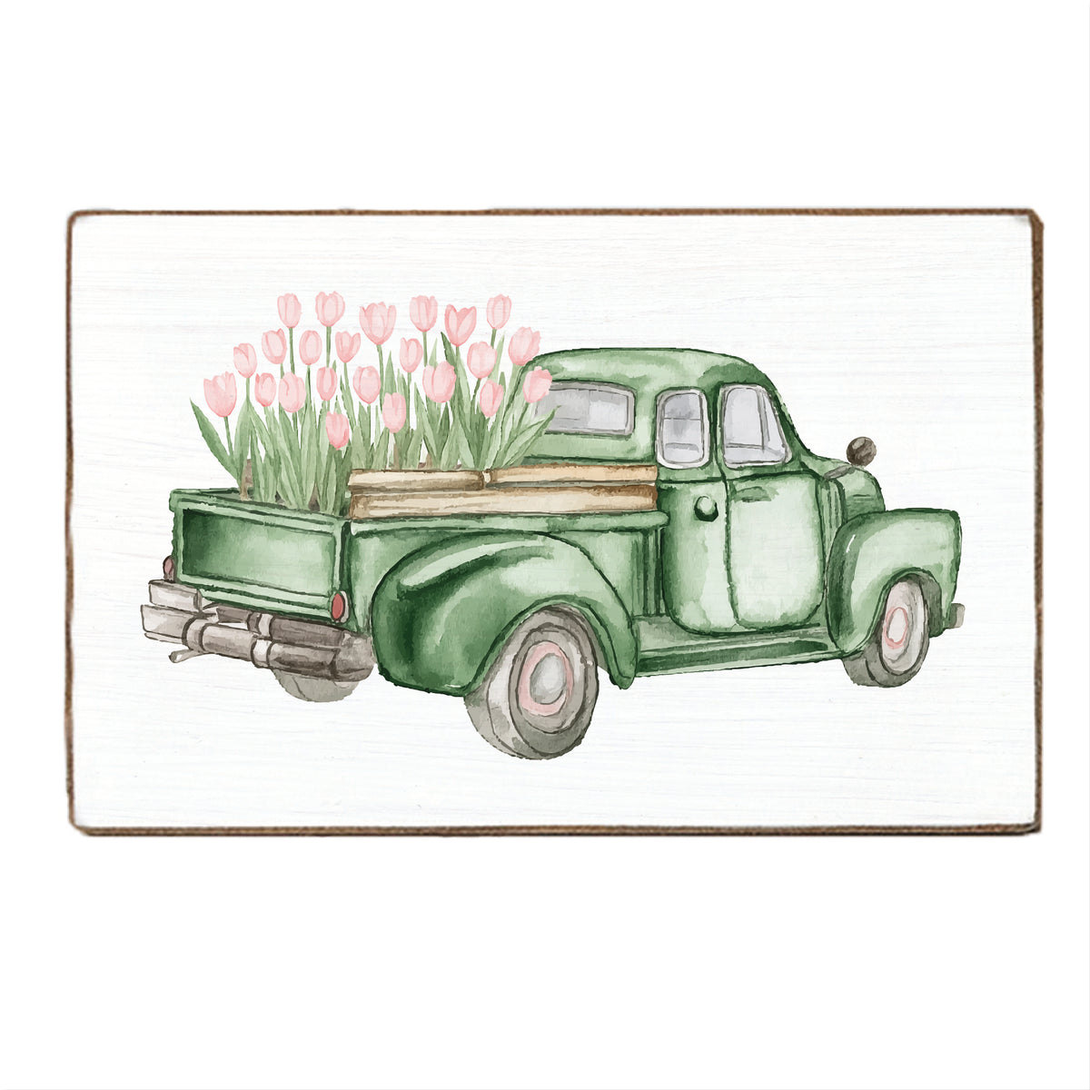 Fresh Blooms Truck Block Sign