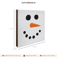 Snowman Face Coaster Set