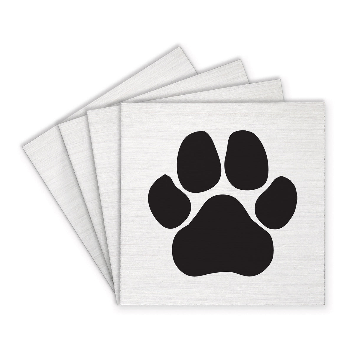 Paw Print Coaster Set