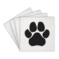 Paw Print Coaster Set