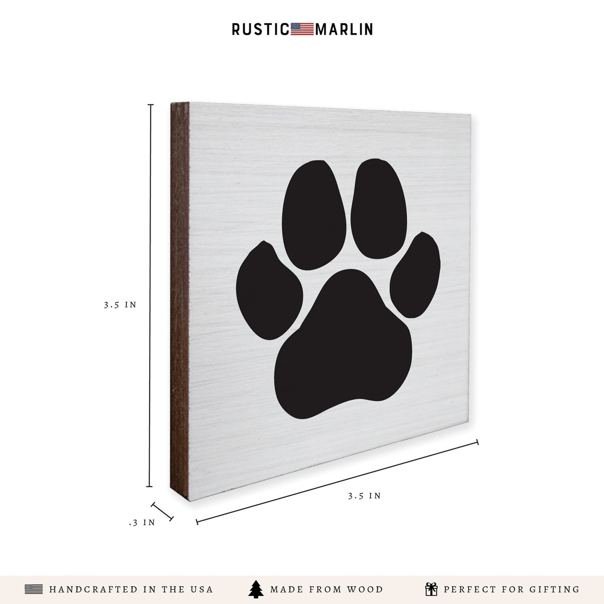 Paw Print Coaster Set
