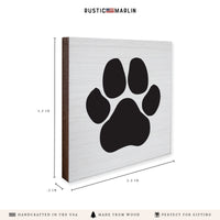 Paw Print Coaster Set