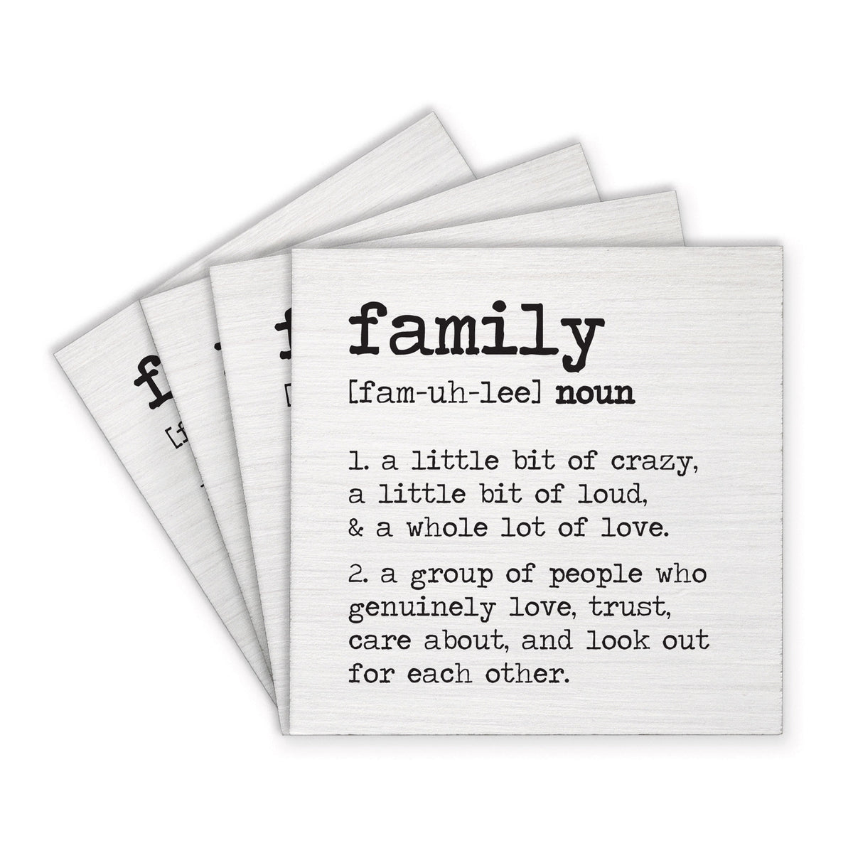 Family Definition Coaster Set