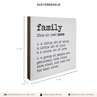 Family Definition Coaster Set