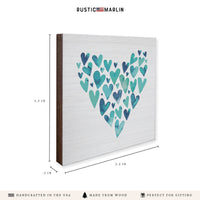 Watercolor Heart Coaster Set