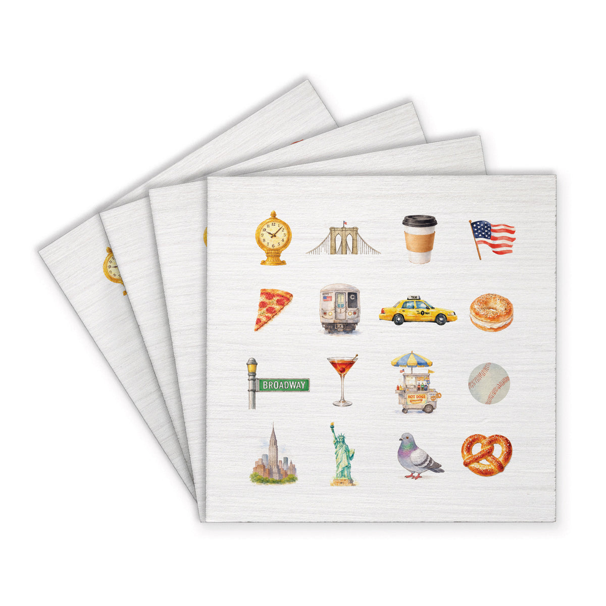 New York Icons Coaster Set