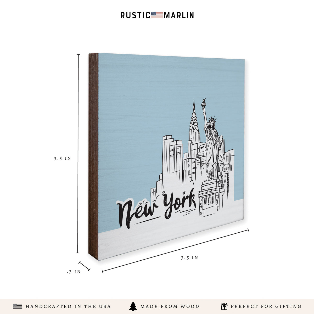 New York City Outline Coaster Set