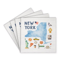 New York State Icons Coaster Set