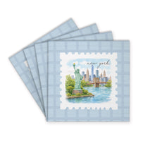 New York Stamp Coaster Set