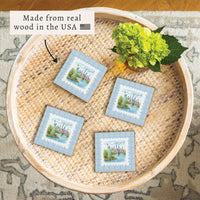 New York Stamp Coaster Set