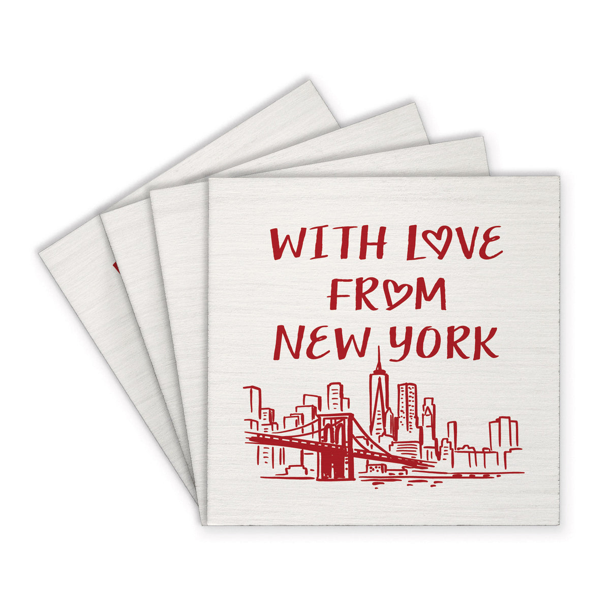 With Love From New York Coaster Set