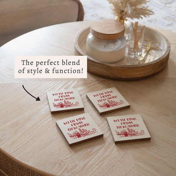 With Love From New York Coaster Set