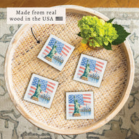 USA Statue Of Liberty Coaster Set