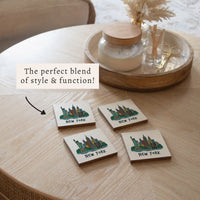 New York Cityscape Coaster Set