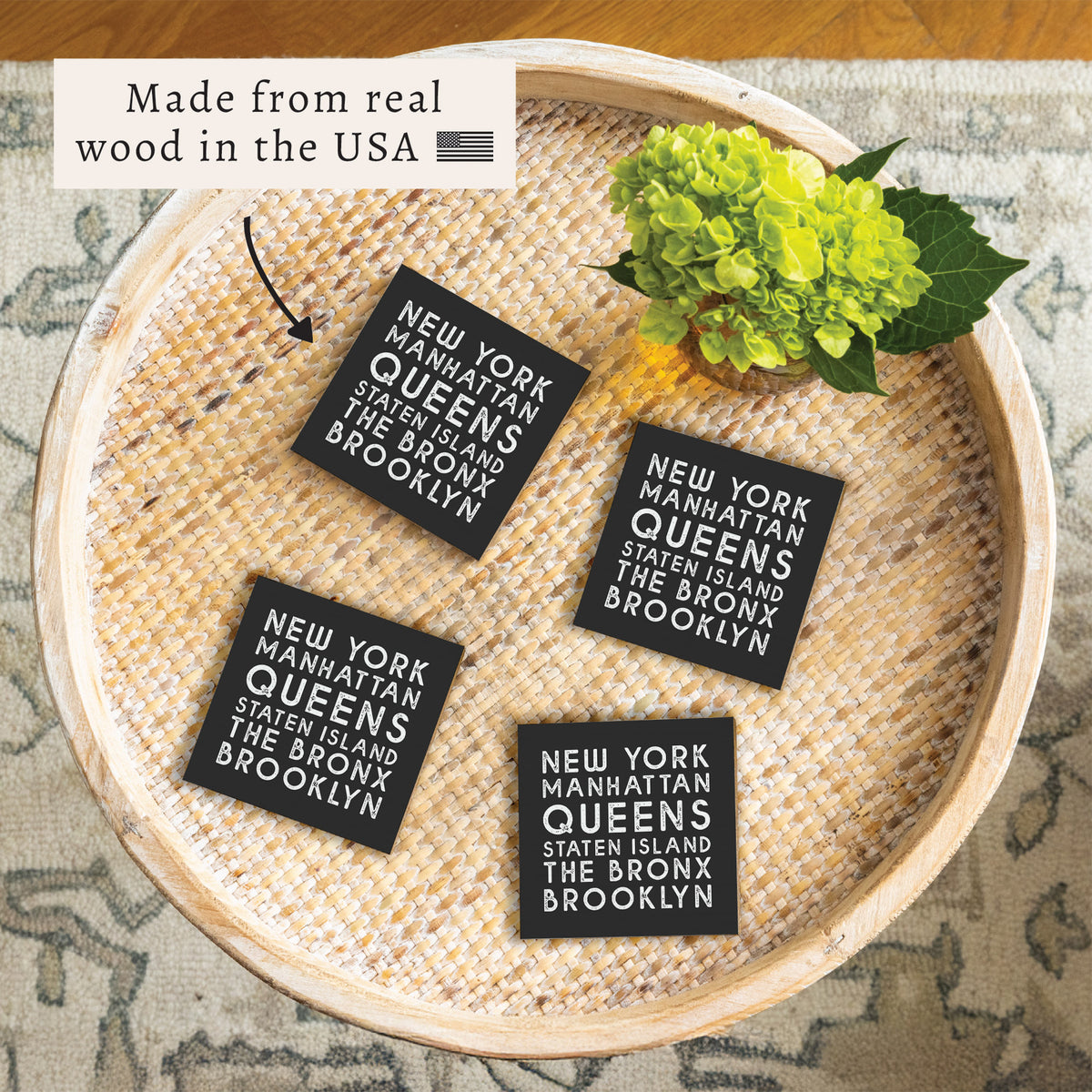 New York Boroughs Coaster Set