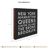 New York Boroughs Coaster Set