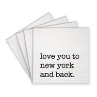 Love You To New York Coaster Set