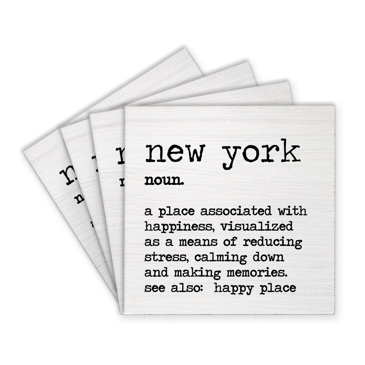 New York Definition Coaster Set