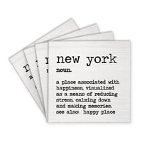 New York Definition Coaster Set