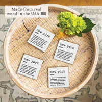 New York Definition Coaster Set