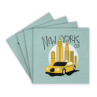 New York City Taxi Coaster Set