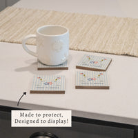 American Flag Martinis Coaster Set