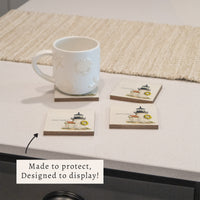 Daffodil Brant Point Lighthouse Coaster Set