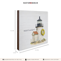 Daffodil Brant Point Lighthouse Coaster Set