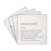 Sconset Grey Definition Coaster Set