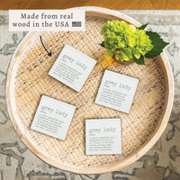Grey Lady Grey Definition Coaster Set