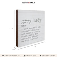Grey Lady Grey Definition Coaster Set