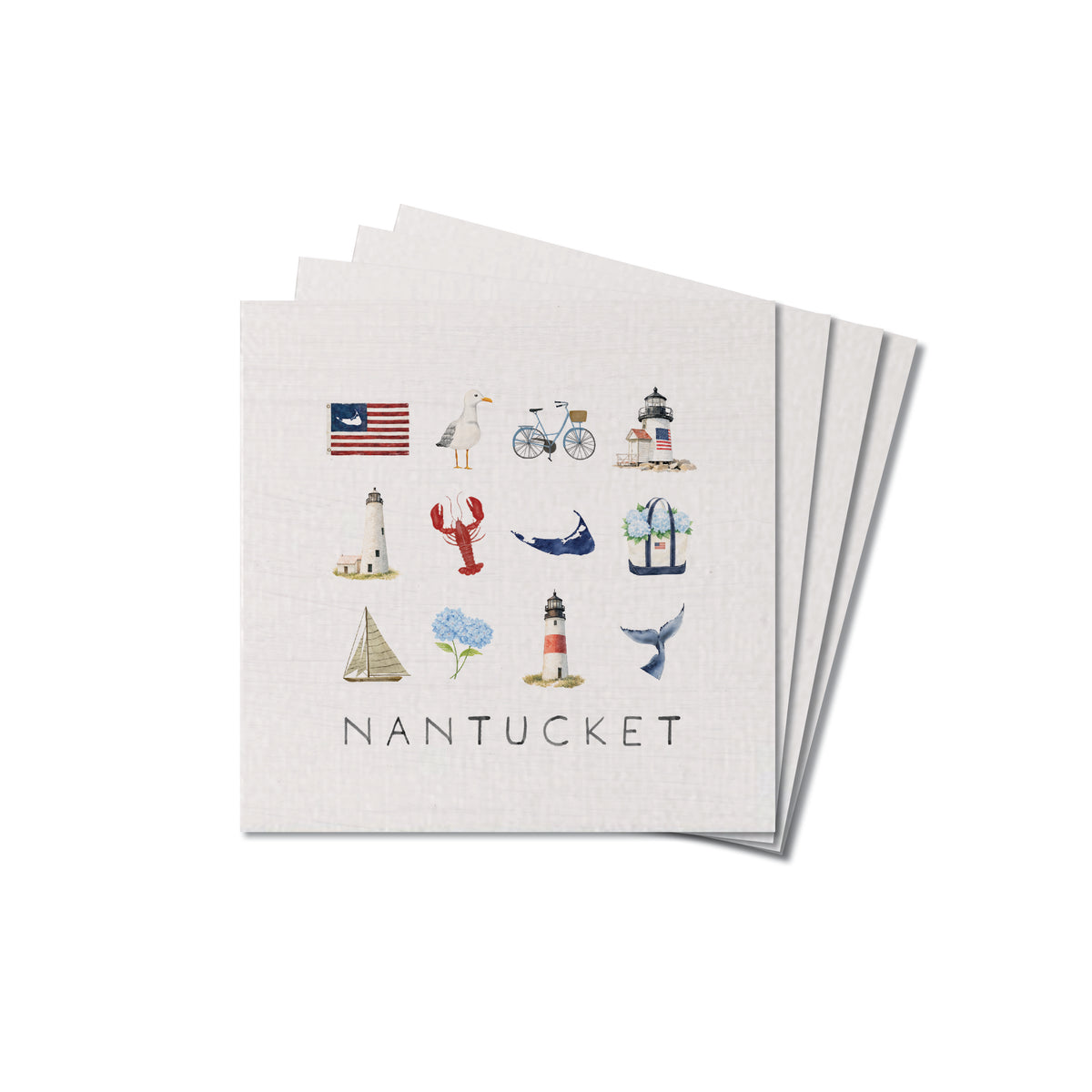 Nantucket Icons Coaster Set