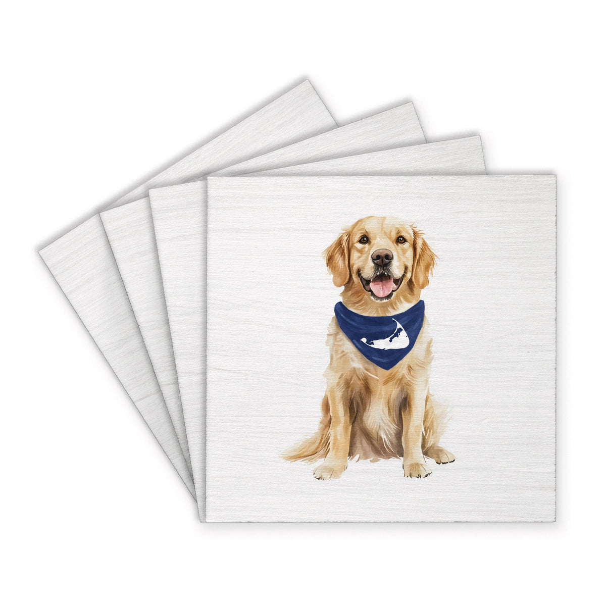 Nantucket Dog Coaster Set
