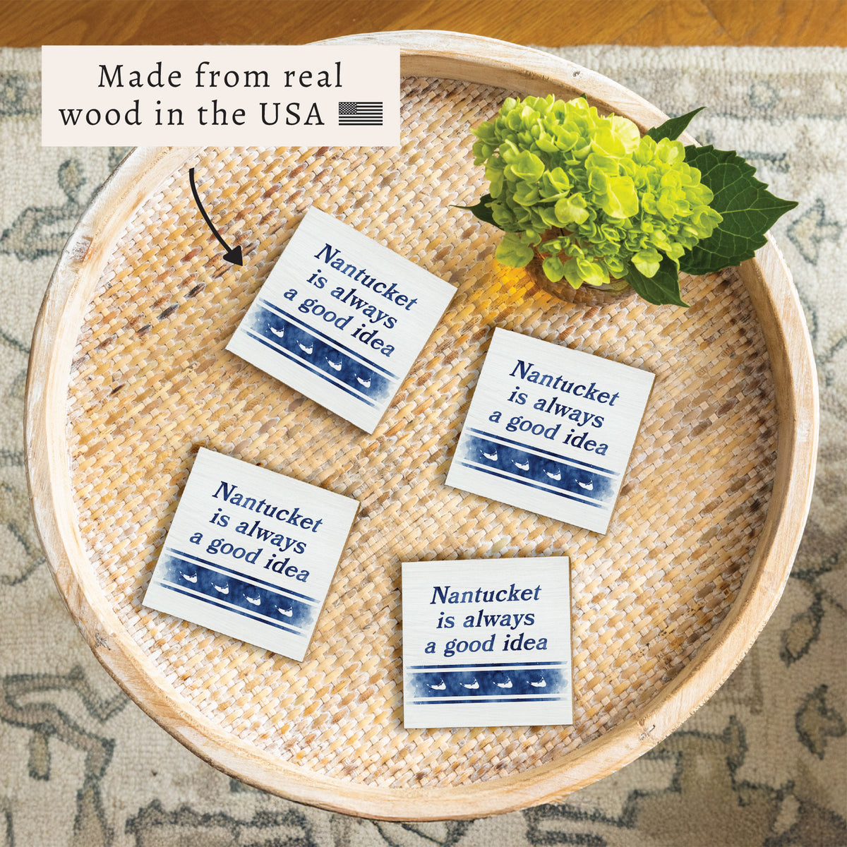 Nantucket Is Always A Good Idea Coaster Set