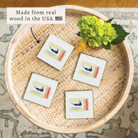 Nantucket Matchbook Coaster Set