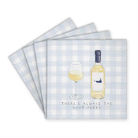 There’s Always The Next Ferry Wine Nantucket Coaster Set