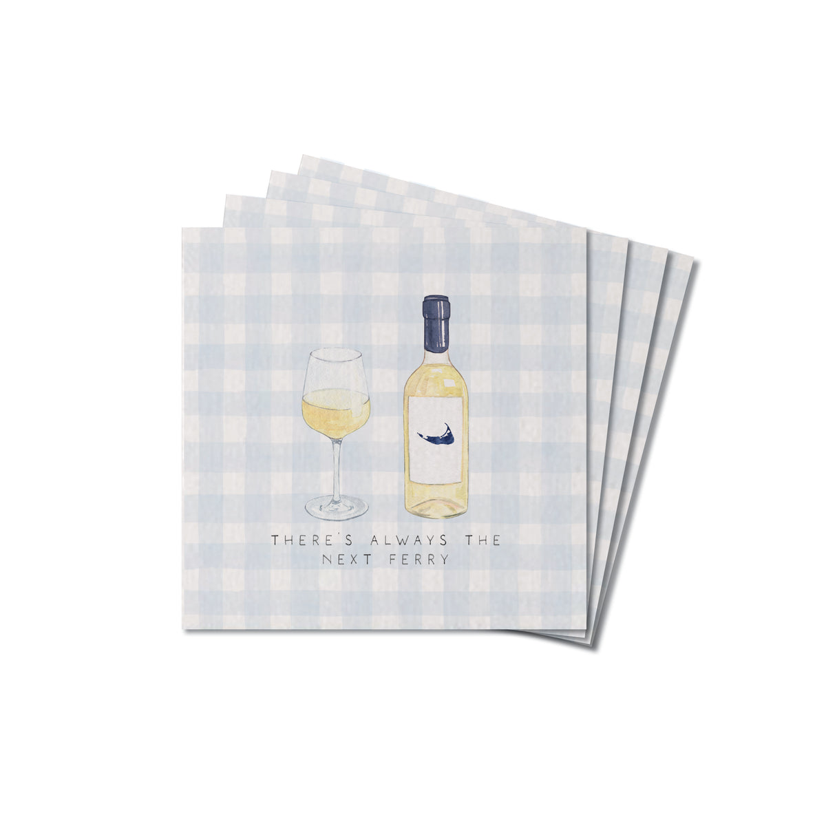 There’s Always The Next Ferry Wine Nantucket Coaster Set