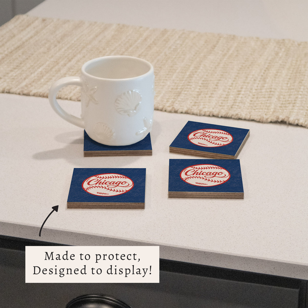 Chi Cubs Baseball Coaster