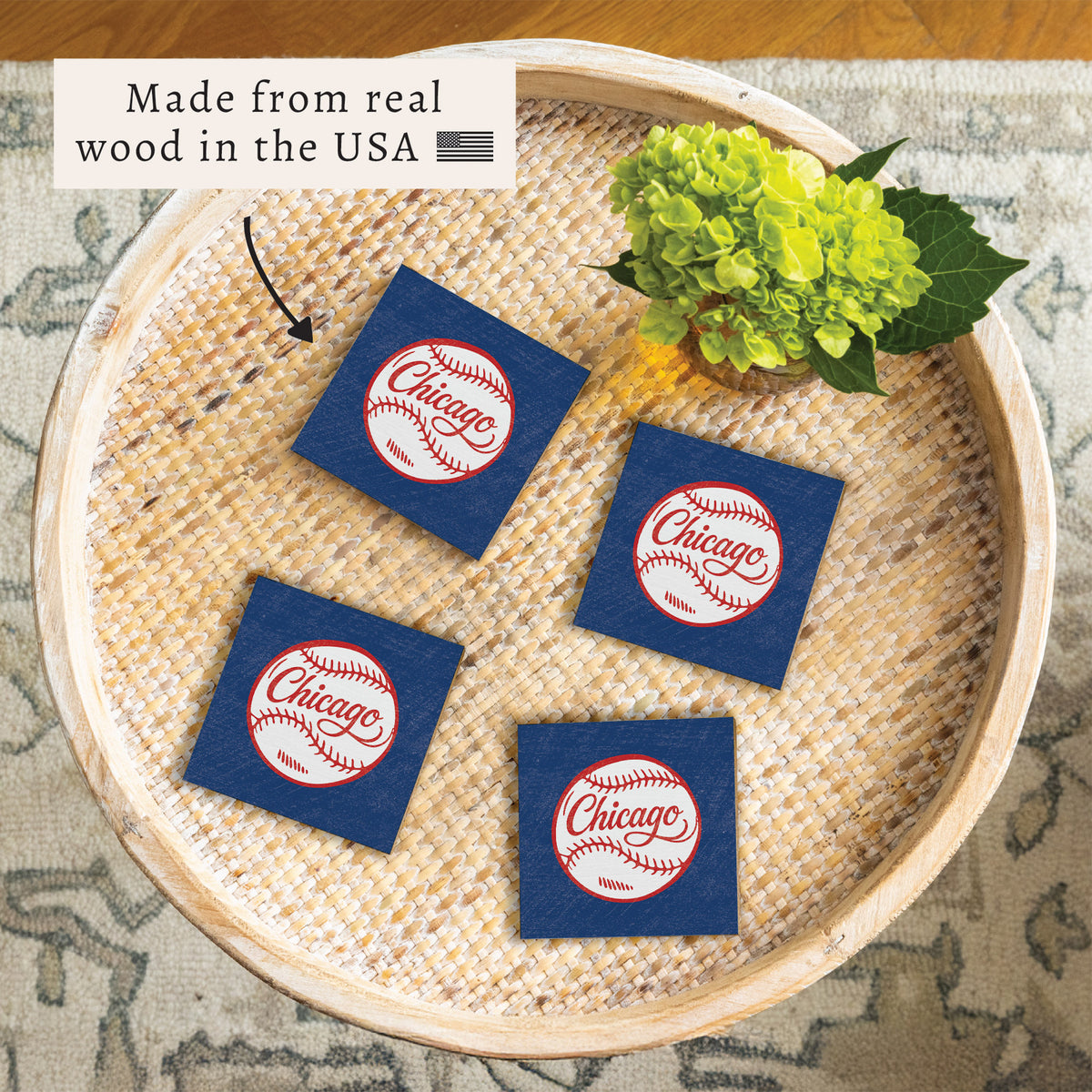 Chi Cubs Baseball Coaster