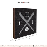 Chicago Sox Baseball Bats Coaster