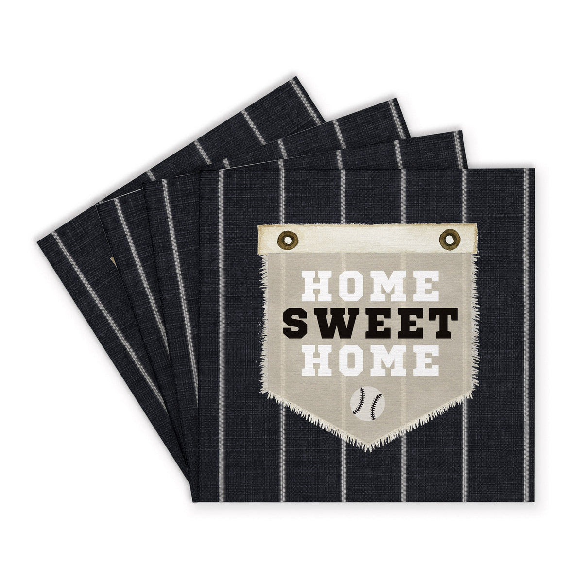 Home Sweet Home Sox Stripes Coaster