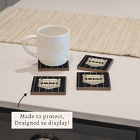 Home Sweet Home Sox Stripes Coaster