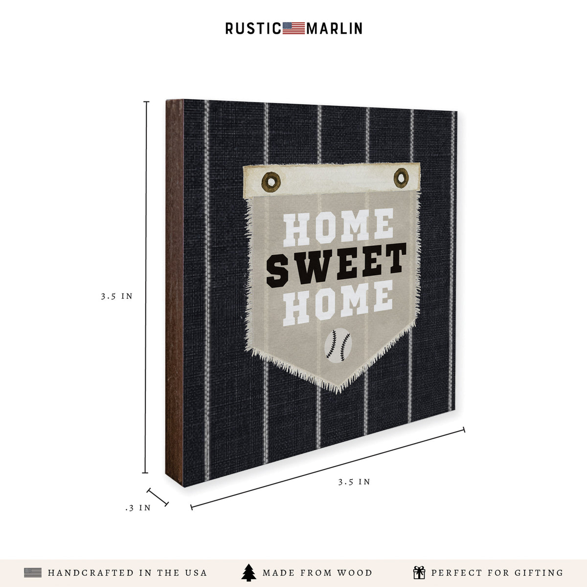 Home Sweet Home Sox Stripes Coaster