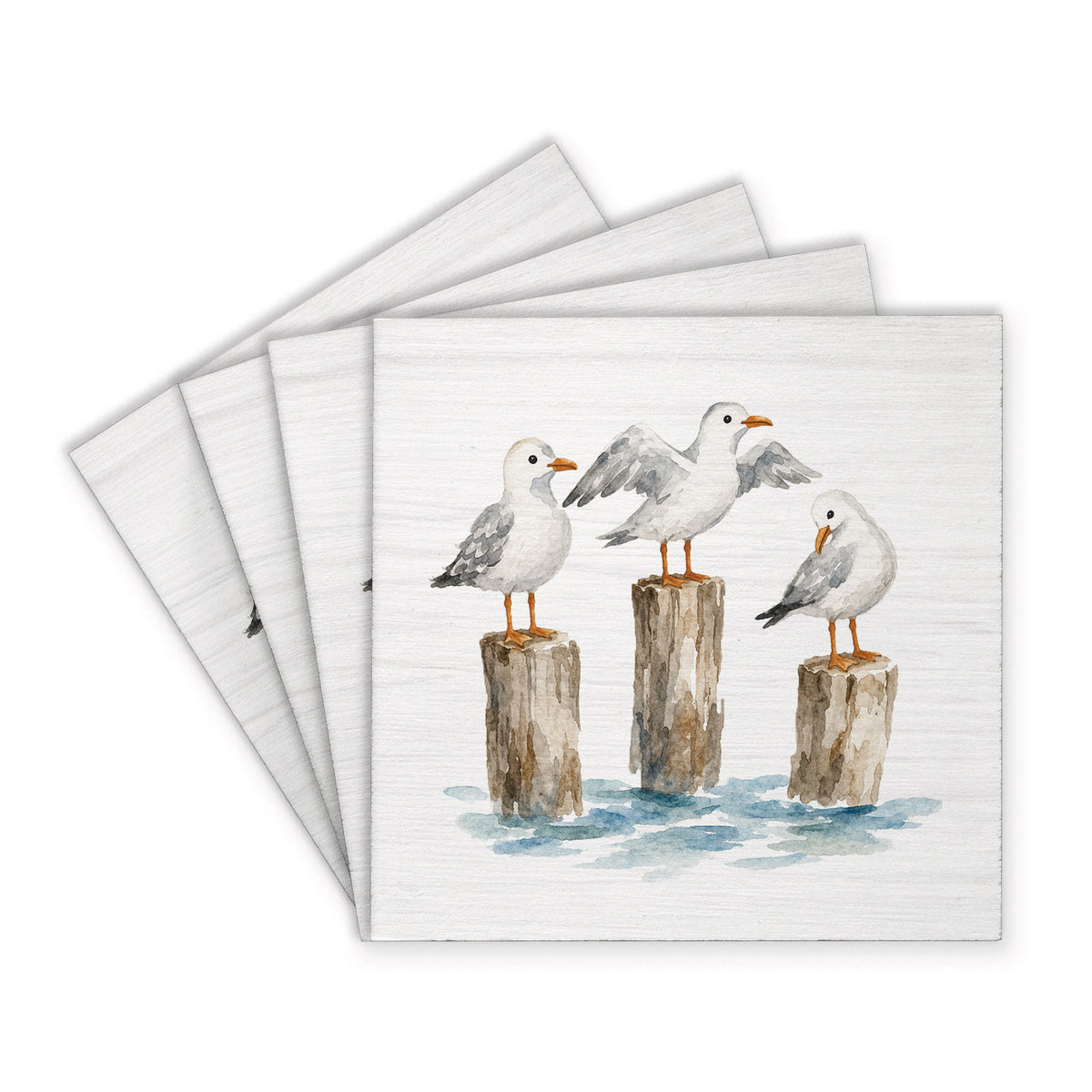Gull Trio Coaster Set